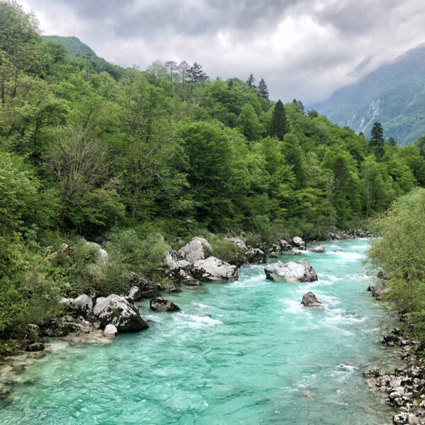 Soška pot wandeling in Slovenië - Soča rivier