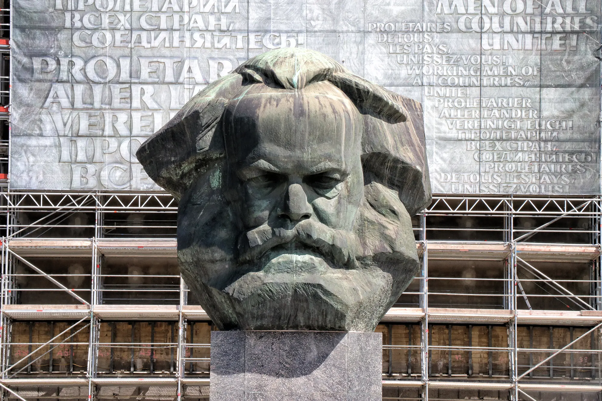 Karl-Marx-Monument - Chemnitz, Duitsland