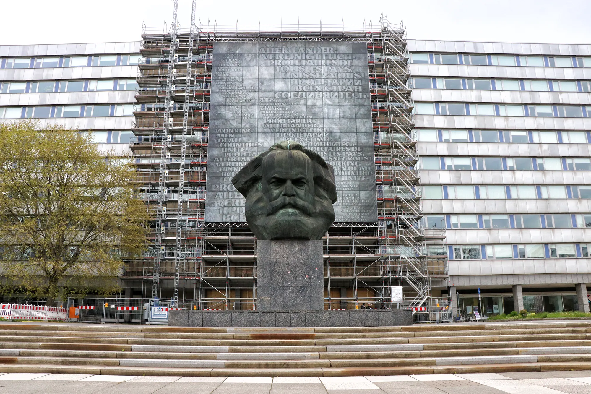 Karl-Marx-Monument - Chemnitz, Duitsland